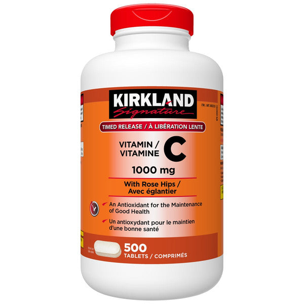 Kirkland Signature Timed Release Vitamin C 1000 mg - 500 Tablets