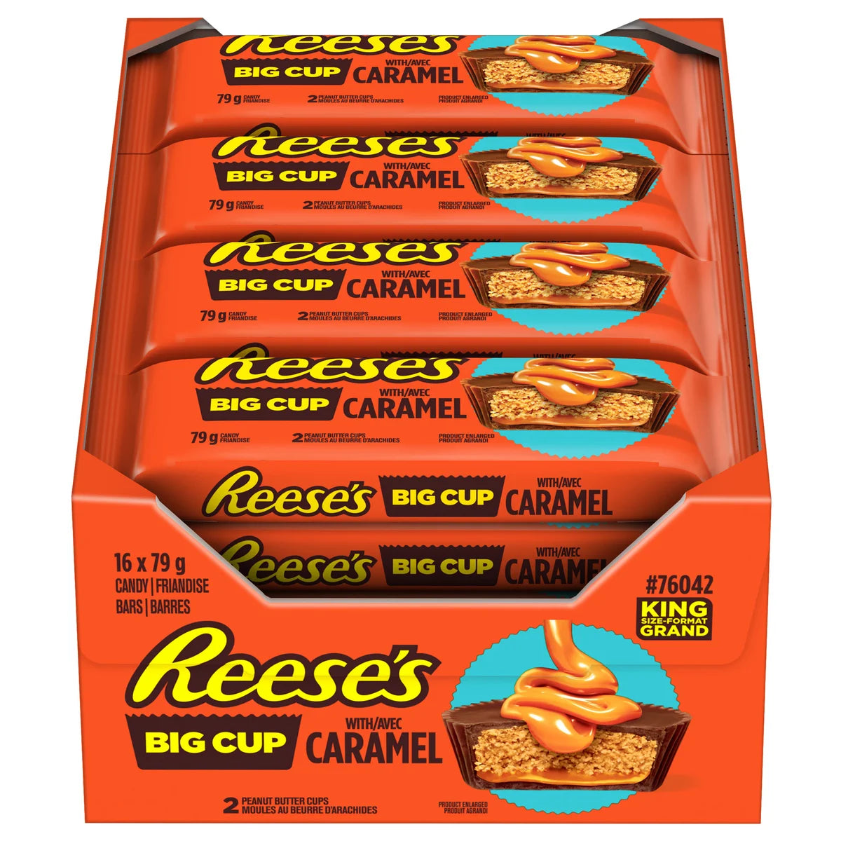 Reese’s Peanut Butter Cups With Caramel, 16 × 79 g