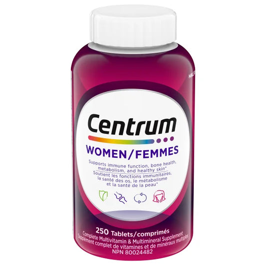 Centrum Complete Multivitamin and Mineral Supplement for Women, 250 Tablets
