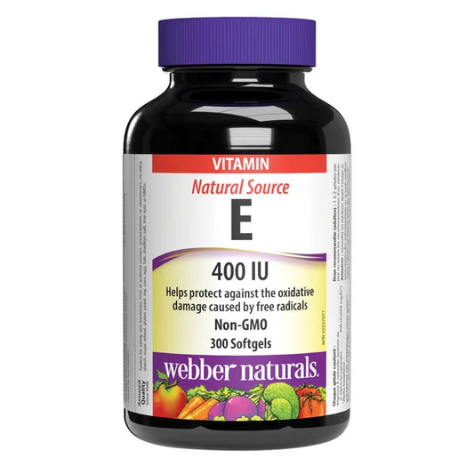 webber naturals Vitamin E 400 IU, 300 Softgels